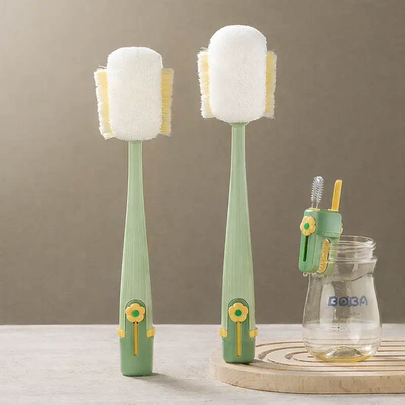 (🔥Last Day Promotion-48%OFF)TIMNAMY®🔥 5-in-1 Multifunctional Bottle Brush: The ultimate solution for a sparkling clean kitchen 🔥