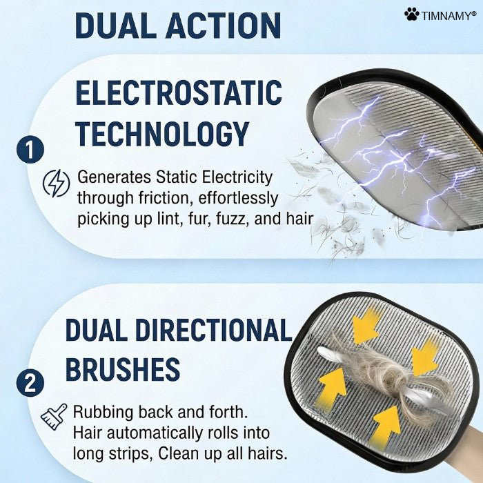90% OFF TODAY🔥:TIMNAMY® ⭐Electrostatic Pet Hair Removal Glove – Lifts Embedded Fur in Seconds, Reusable & Washable, Works on Sofas, Clothes & Cars⭐